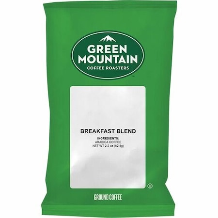 Green Mountain Breakfast Blend Coffee, Fraction Packs, Green, 100PK GMT4432